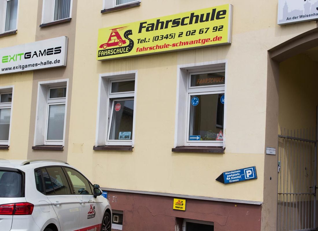 Filiale An der Waisenhausmauer der Fahrschule Schwantge aus Halle/ Saale