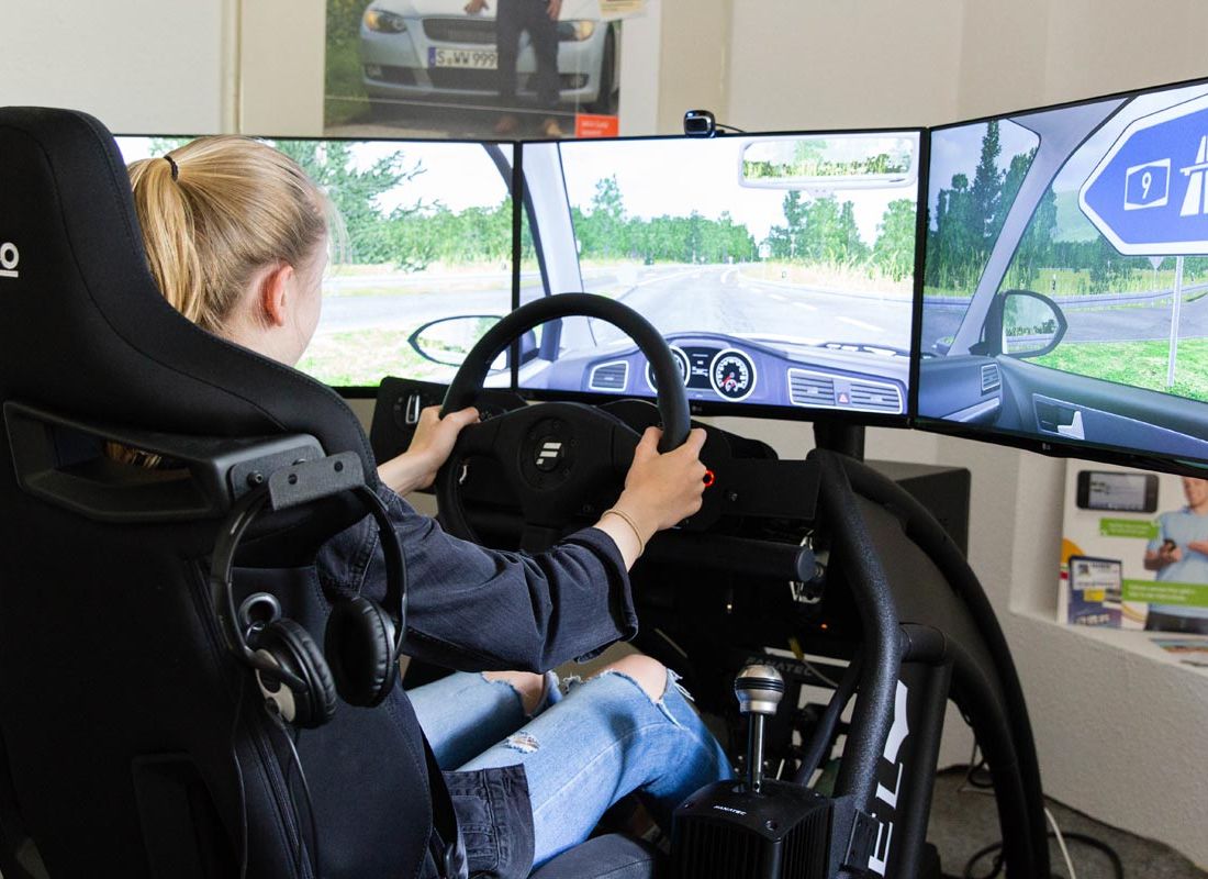 Fahrsimulator der Fahrschule Schwantge aus Halle/ Saale